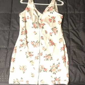 No Boundaries Floral Zip-Up Dress